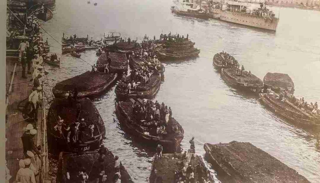 Coal Barges in Valetta