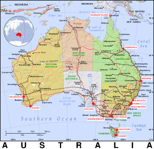 Map of Australia